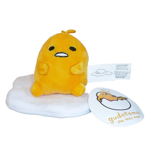 New Gudetama the Lazy Egg by Sanrio Plush Stuffed Toy Small - Picture 5 of 6
